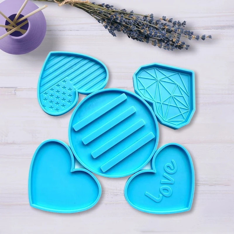 

Coffee Tea Cup Stand Holder Epoxy Resin Mold Table Mug Mat Coaster Silicone Mould DIY Craft Decor Tools 1 Set