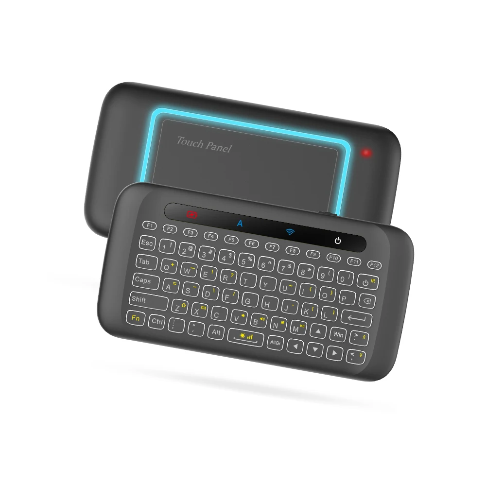

Портативная мини беспроводная клавиатура с подсветкой тачпадом Air Mouse инфракрасный пульт дистанционного управления для Android телеприставки ...