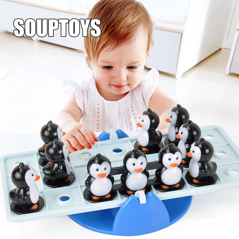 

Penguin Seesaw Toys Set Fun Puzzle Board Game Educational Toys for Kids Children PR Sale
