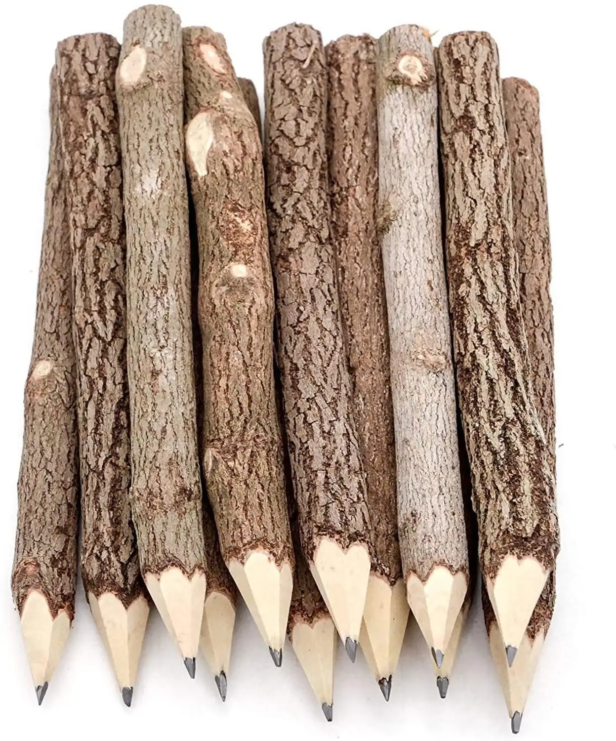 Графитовые деревянные карандаши в деревенском стиле уникальные из березы 12