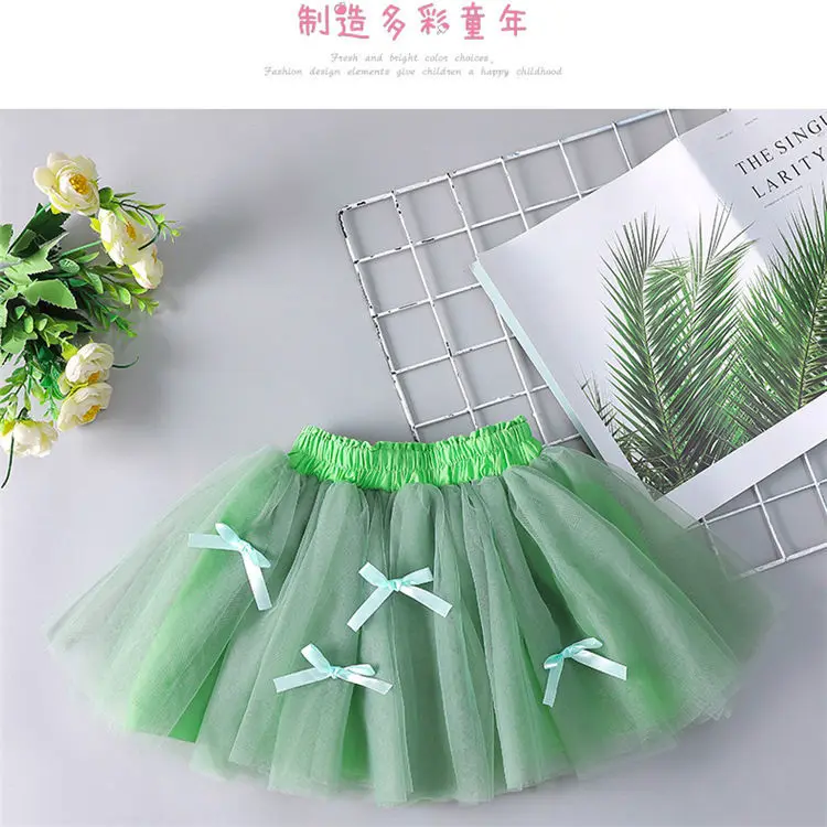 

Green Baby Girls Tutu skirt Baby Birthday Party Costume Kids Dance Skirt Infant Toddler Tulle Skirt Newborn clothes tutu skirt