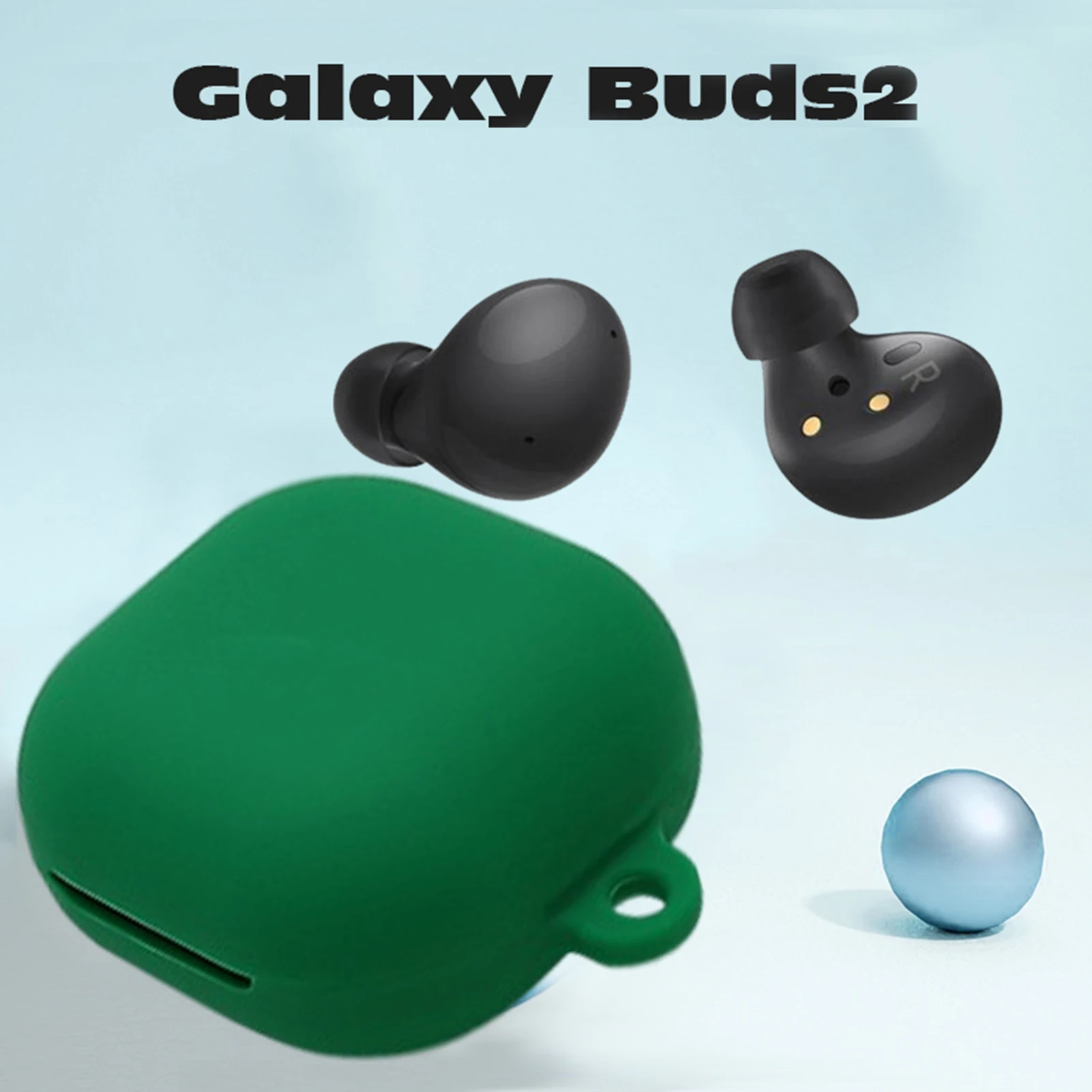 

Силиконовый защитный чехол с крючком для Galaxy Buds2, защита от царапин