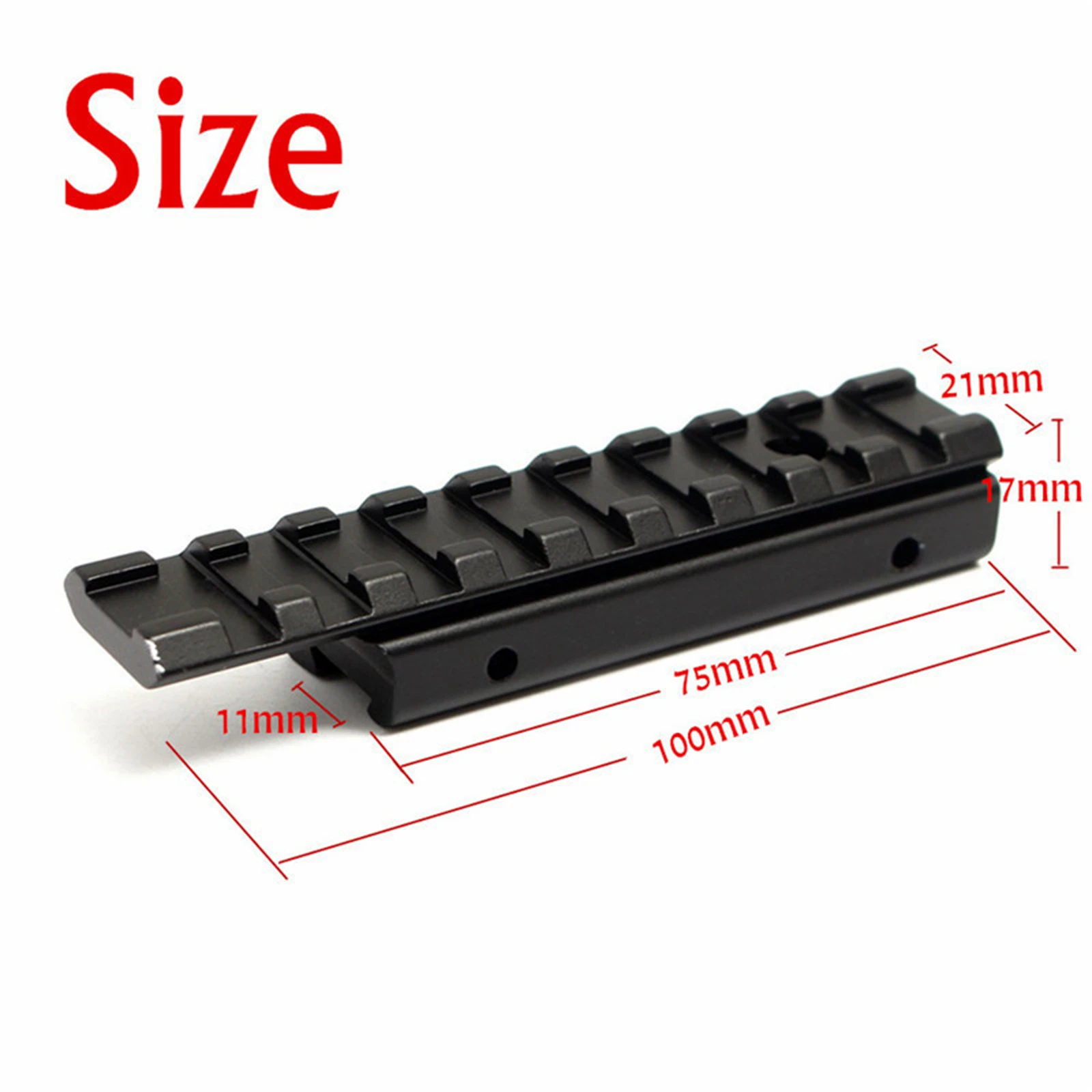 Tactical Dovetail Extend Weaver Scope Mount Picatinny Rail Adapter 11mm to 20mm Converter Tactical Bases Rifle Airsoft