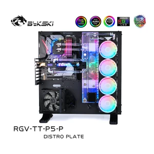 BYKSKI акриловая доска водная черная доска использовать для ThermalTakeTt чехол P5 для ЦП GPU Блок3PIN RGBвместо резервуара