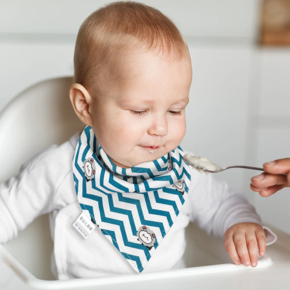 1Pc Baby Bandana Bibs Triangle Burp Cloths Cartoon Saliva Towel Baby Feeding Bibs Soft Absorbent Boys Girl Bibs Baby Shower Gift