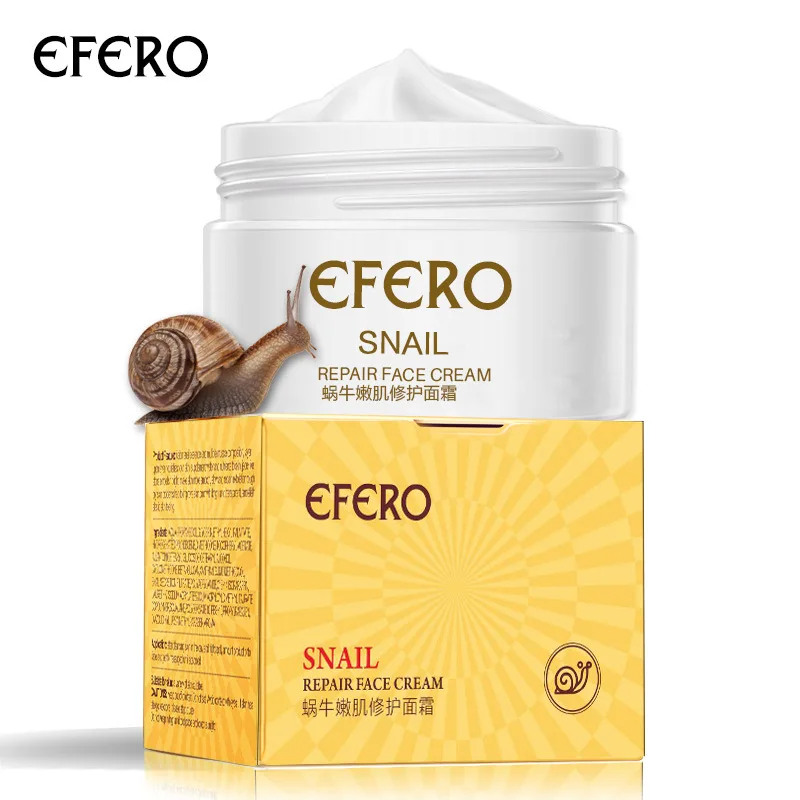 

EFERO Anti Aging Snail Essence Face Cream Whitening Snail Cream Serum Moist Nourishing Lifting Face Skin Care anti wrinkle Cream