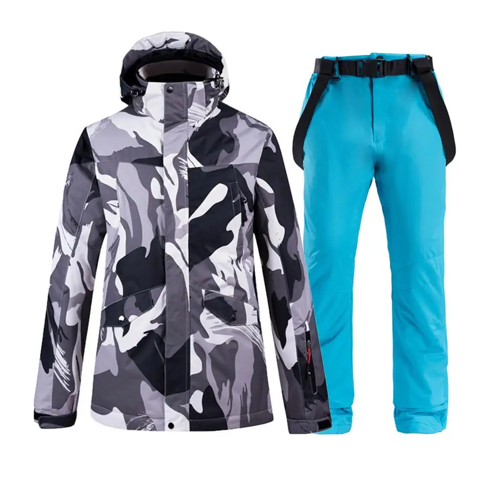 

Мужской лыжный костюм, зимний теплый комбинезон, теплое ветрозащитное лыжное пальто, спортивная одежда, велосипедная куртка, велосипедная ...