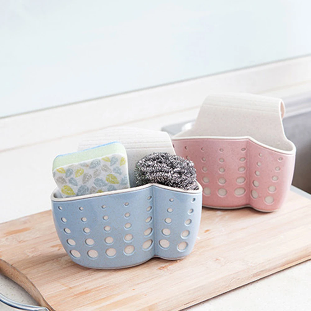 Держатель губок на раковине для кухни и ванной подвесная корзина слива