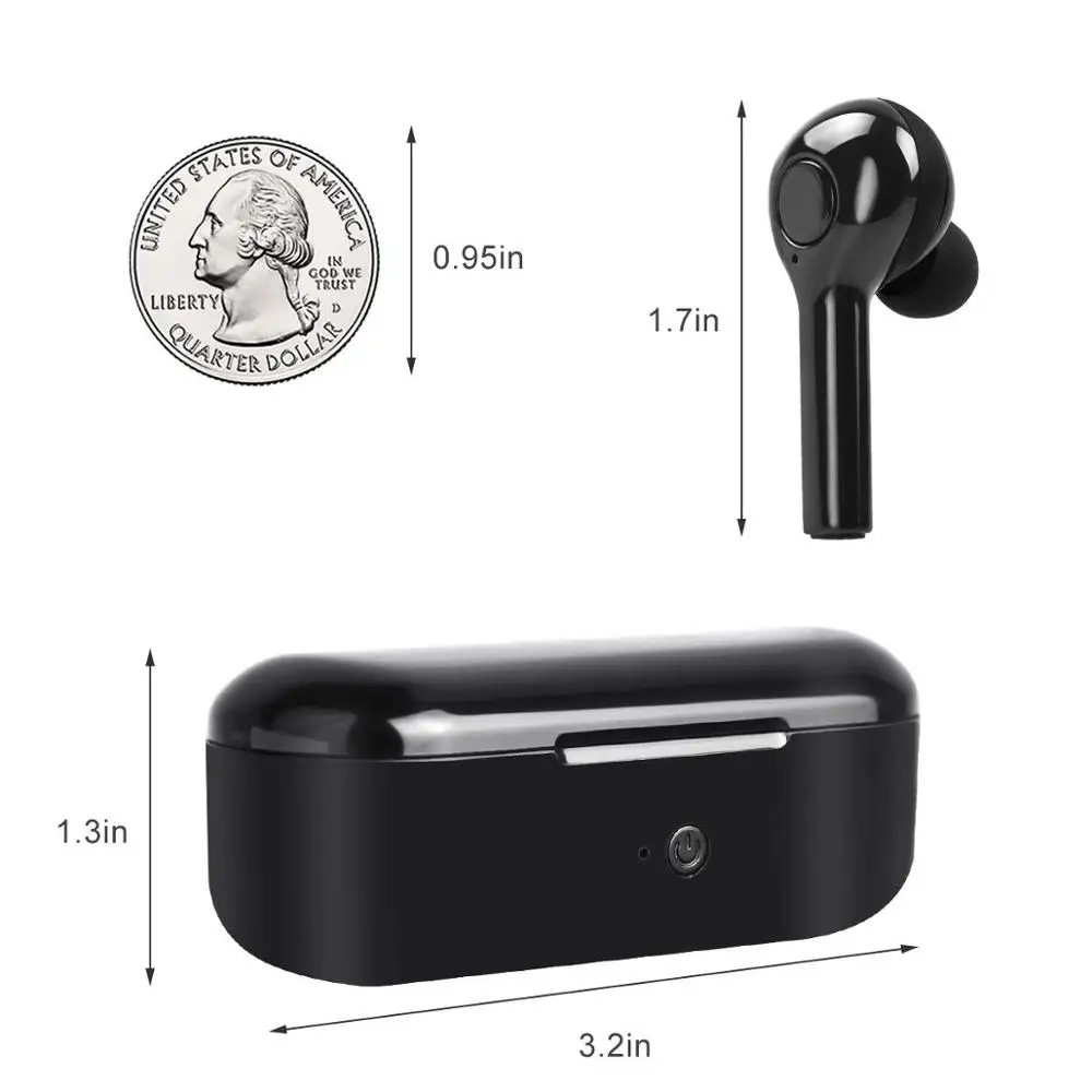 TW08 мониторные наушники Bluetooth Беспроводные с функцией зарядного