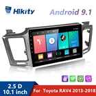 Автомагнитола Hikity, 2 Din, Android, 10,1 дюйма, мультимедийный видеоплеер, GPS, стереоприемник, Авторадио для Toyota RAV4 2013 2014-2018