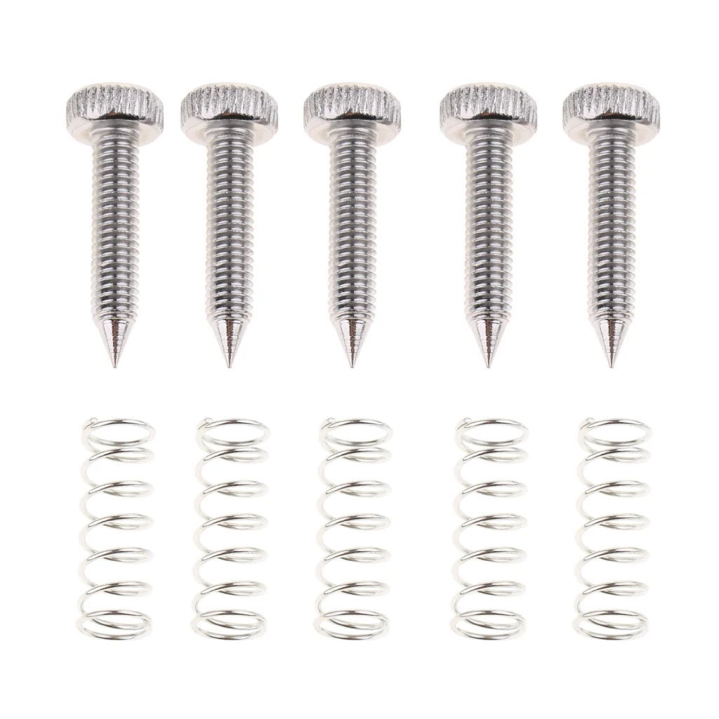Pack of 5 Drum Single Foot Pedal Hammer Springs Jackscrews Screws DIY |