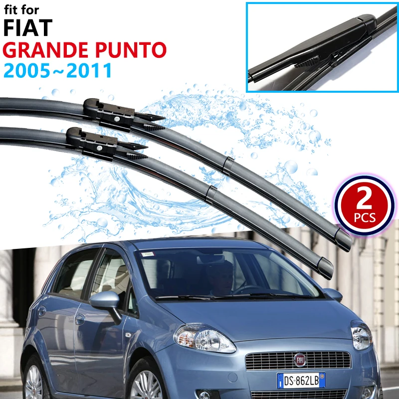 

for Fiat Grande Punto 2005~2011 2006 2007 2008 2009 2010 Car Wiper Blades Front Windscreen Windshield Wipers Car Accessories