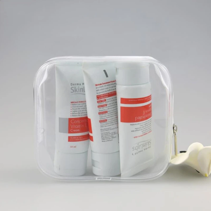 

CPDD PVC Clear Makeup Cosmetic Bag Portable Toiletry Pouch Transparent Waterproof NEW