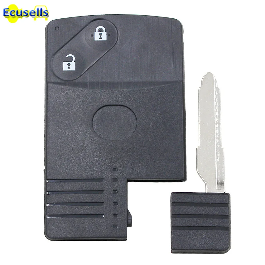 2 кнопки смарт-карта дистанционный ключ без ключа чехол брелок Необрезанный для