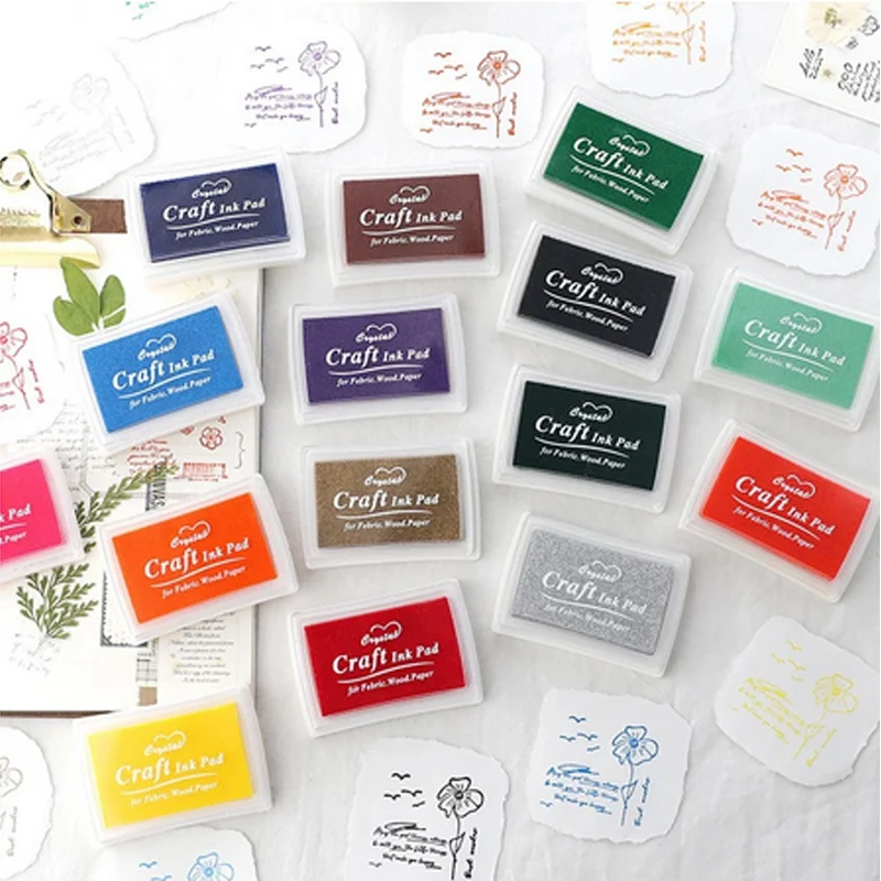 

5,2*7,2 см квадратный однотонный Цветной чернильный коврик, мини-губка, «сделай сам», чернильный коврик для штампов, крафта, скрапбукинга, канц...