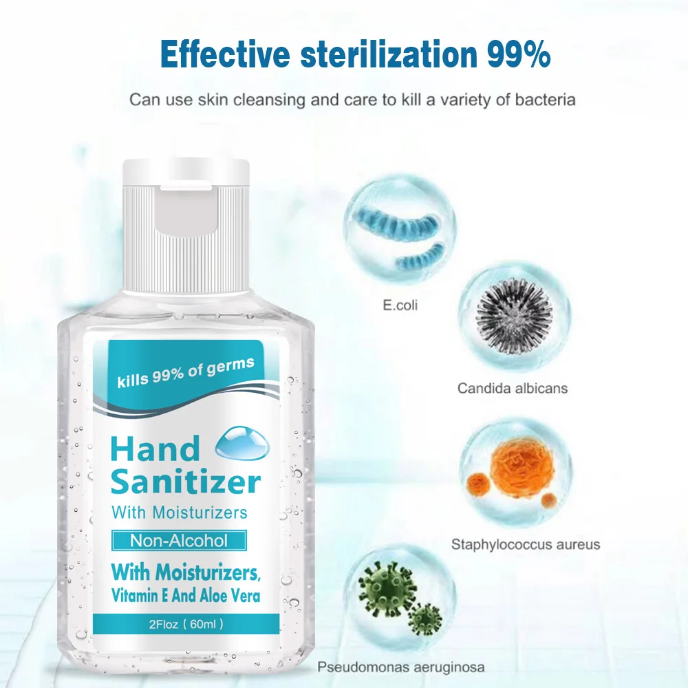 Одноразовый дезинфицирующее средство для рук без алкоголя с содержанием 75% 60 мл