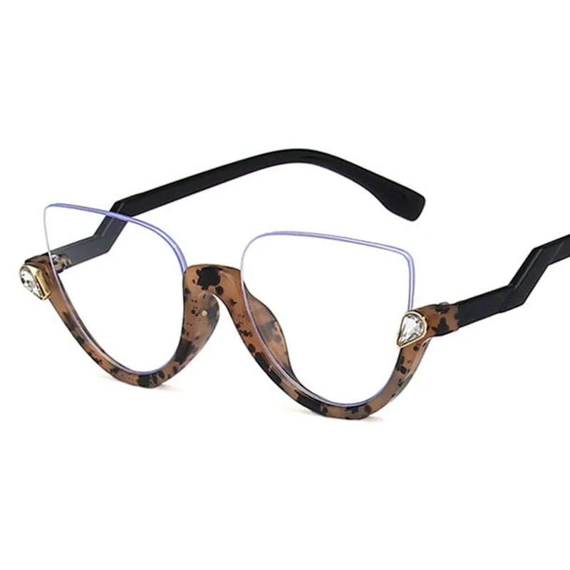 Винтажные Ретро Сексуальные женские классические Полуободковые очки с