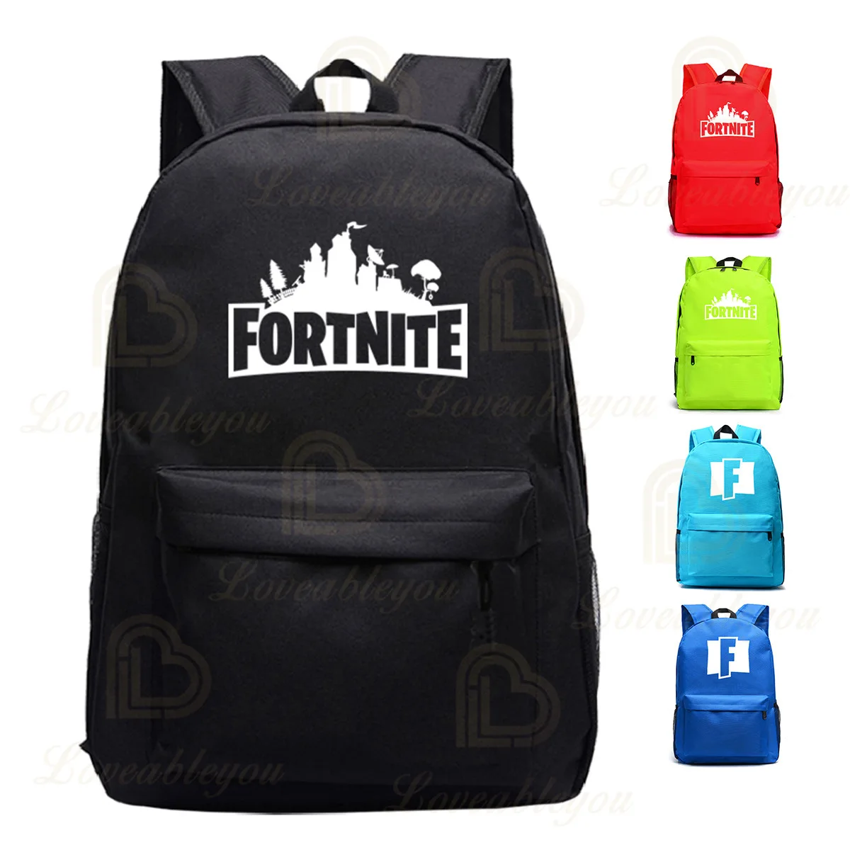 

Kids Schoolbag Fortress Night Backpack School Student Adult Men Women Student Book Bag Large Shopping Travel Bag