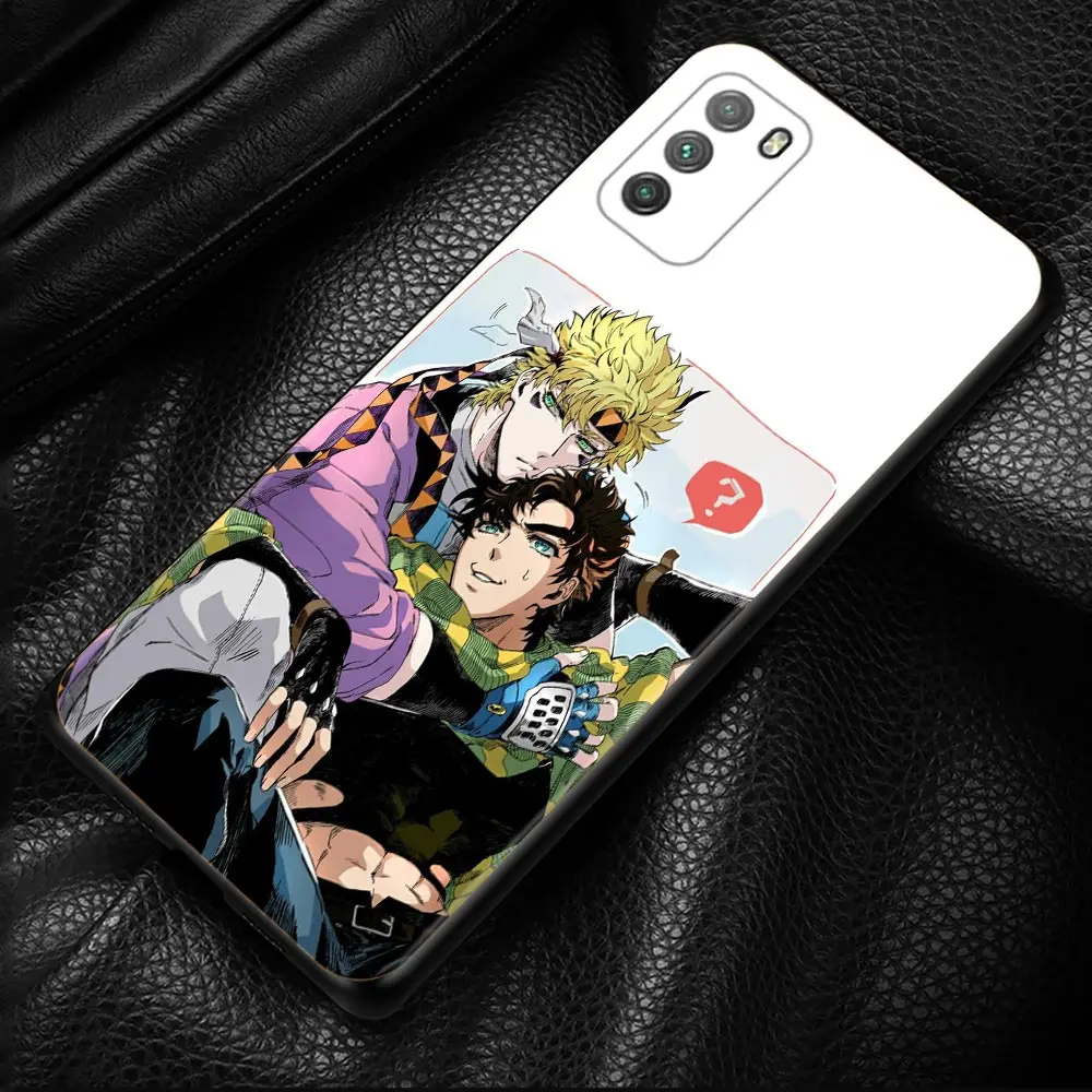 phone case for xiaomi mi poco x3 pro f3 x3 gt m3 x3 nfc f1 m3 pro 5g f3 gt black soft silicon cover coque jojo bizarre adventure free global shipping