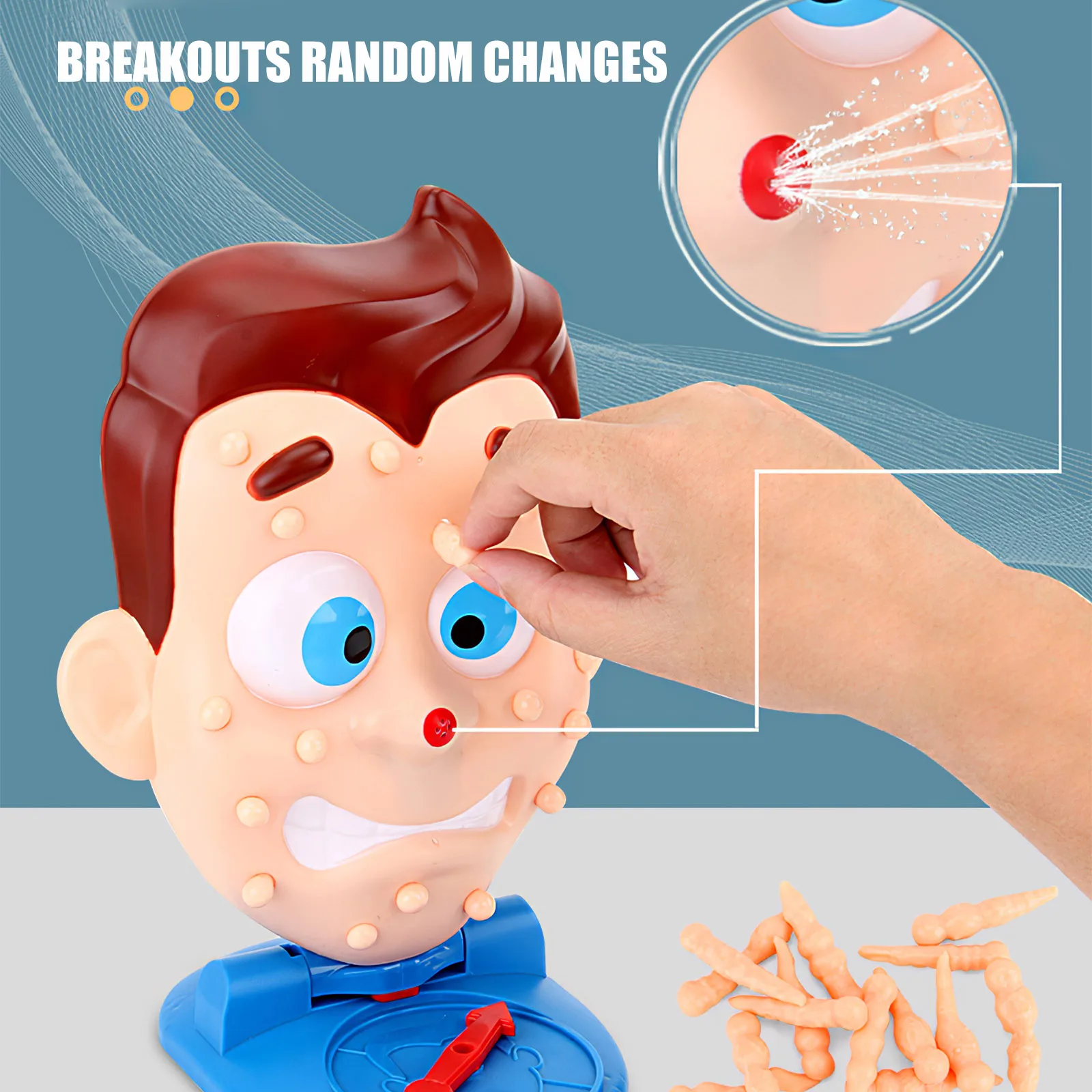 

Funny Tricky Toys Squeeze Acne Toys Popping Pimple Parent-Child Board Games Novelty Game Party Toys For Children'S Spoof Toys