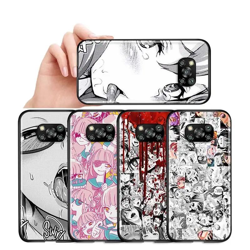 

Anime girl cartoon japan For Xiaomi Civi Poco X3 NFC F3 GT M3 M2 X2 F2 Pro C3 F1 Play Mix 3 A2 A1 6X 5X Black Soft Phone Case