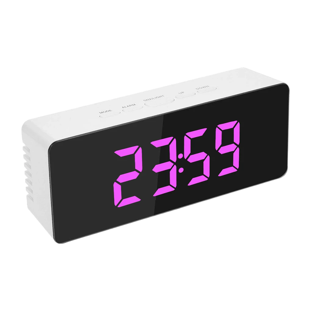 

Цифровой будильник, светодиодный цифровой будильник с функцией повтора 12/24 часов,