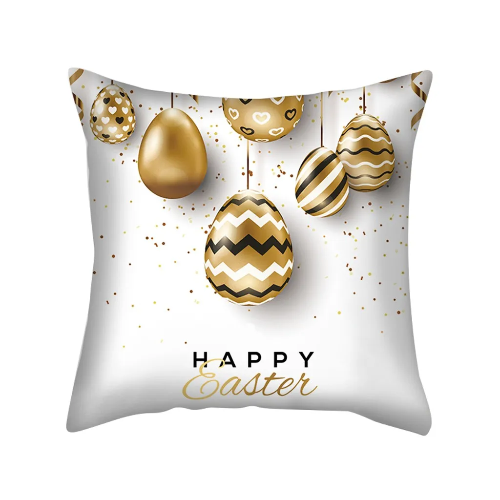 Cushion Cover Easter Pattern Geometric Print Soft Pillowcase Festive Atmospher Decorative Pillows 2020 Hot Sale | Дом и сад