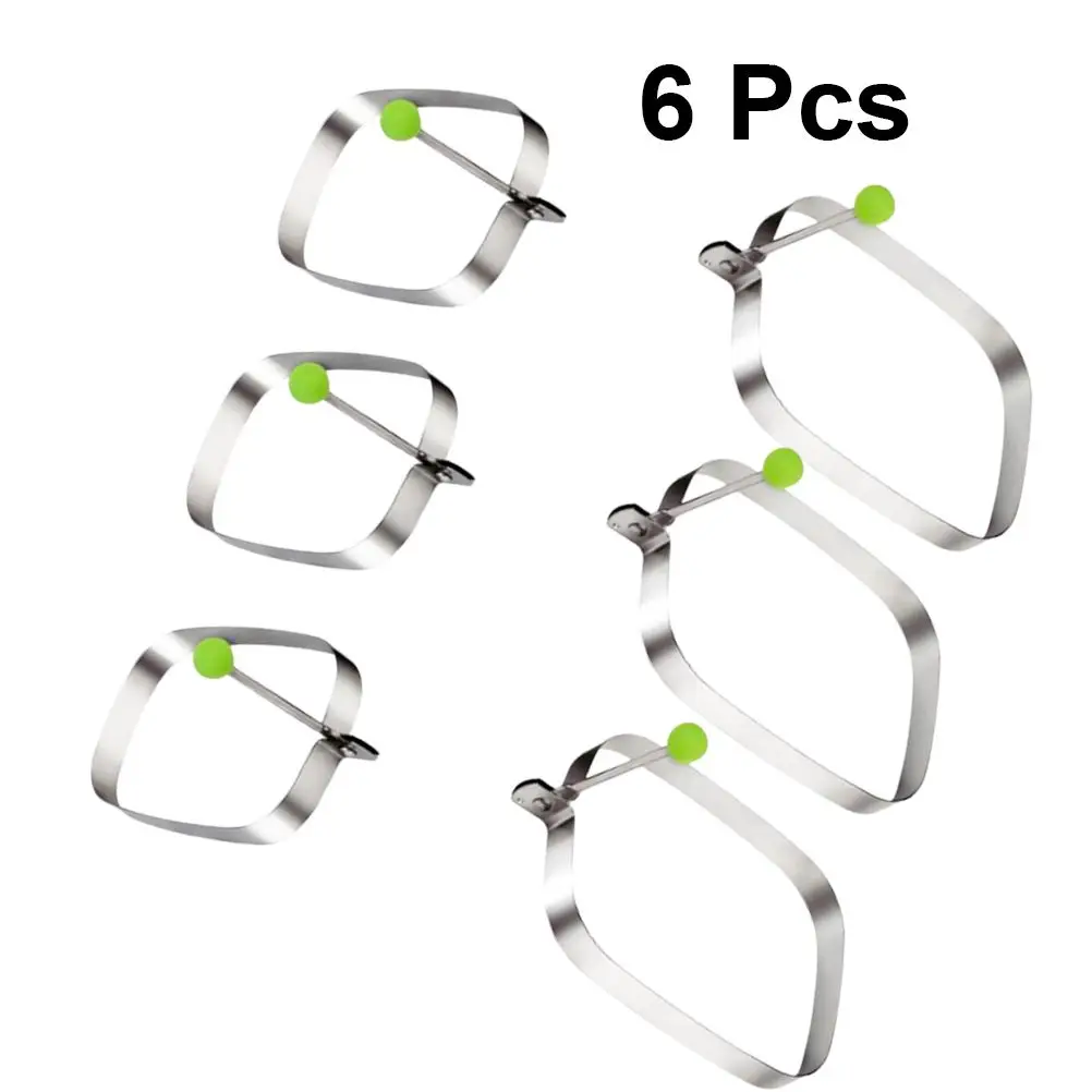 6 шт. форма для выпечки прямоугольная из нержавеющей стали печенья инструмент