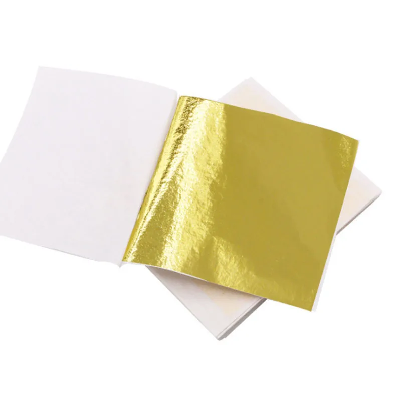 Золотые/серебряные листы в форме листьев 100 шт. | Дом и сад