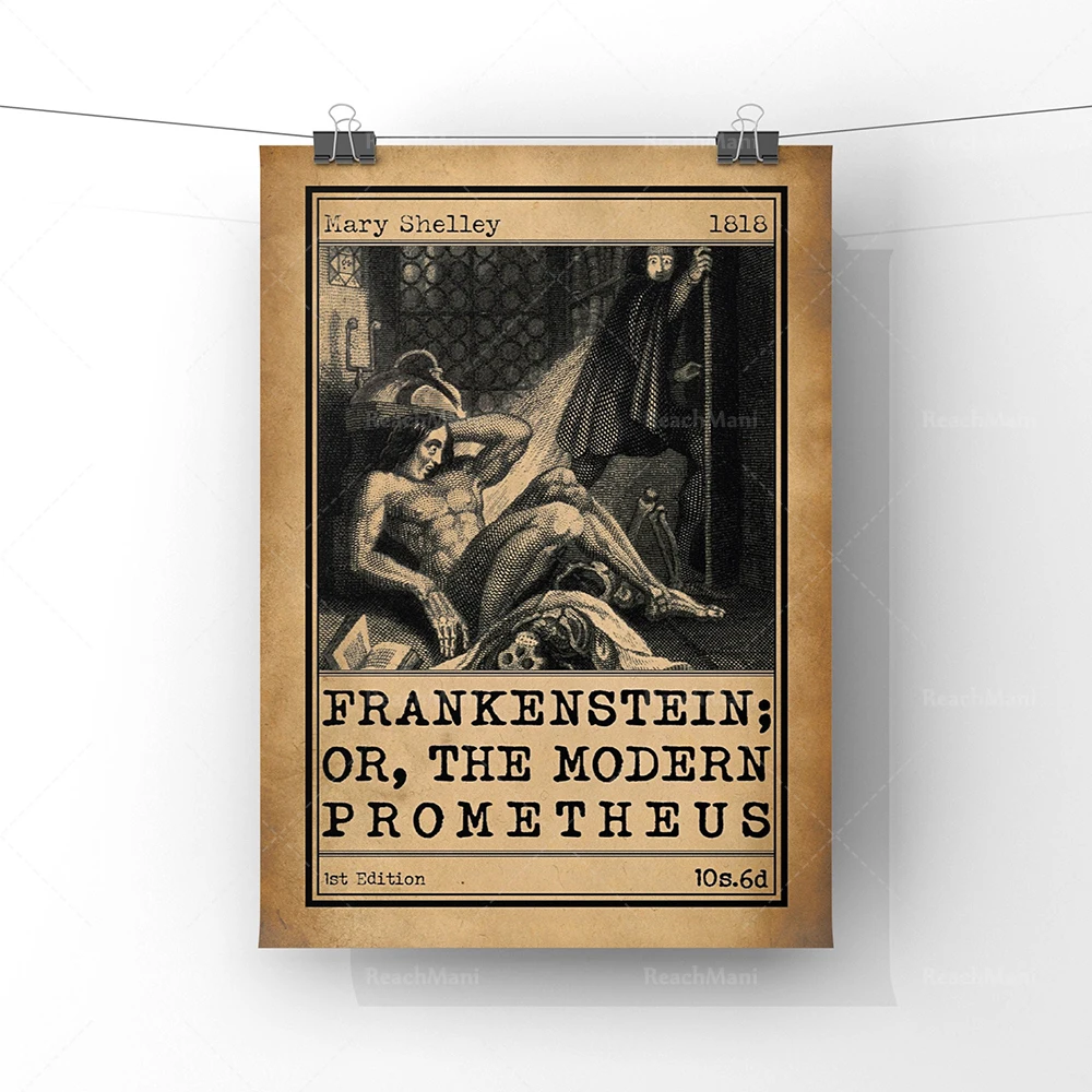 Франкенштейн или современный прометеус обложка книги художественный