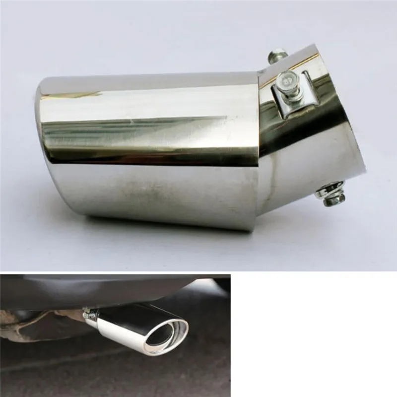 

Stainless Steel Pipe Chrome Trim Modified Car Rear Tail Throat Liner Accessories Universal Car Auto Exhaust Muffler Tip