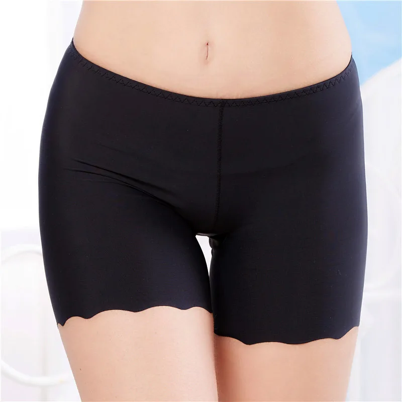 

Fashion Summer Women Safety Shorts Solid Color Traceless Anti Exposure Ladies Girls Casual Seamless Legging Boxer Shorts JAN88