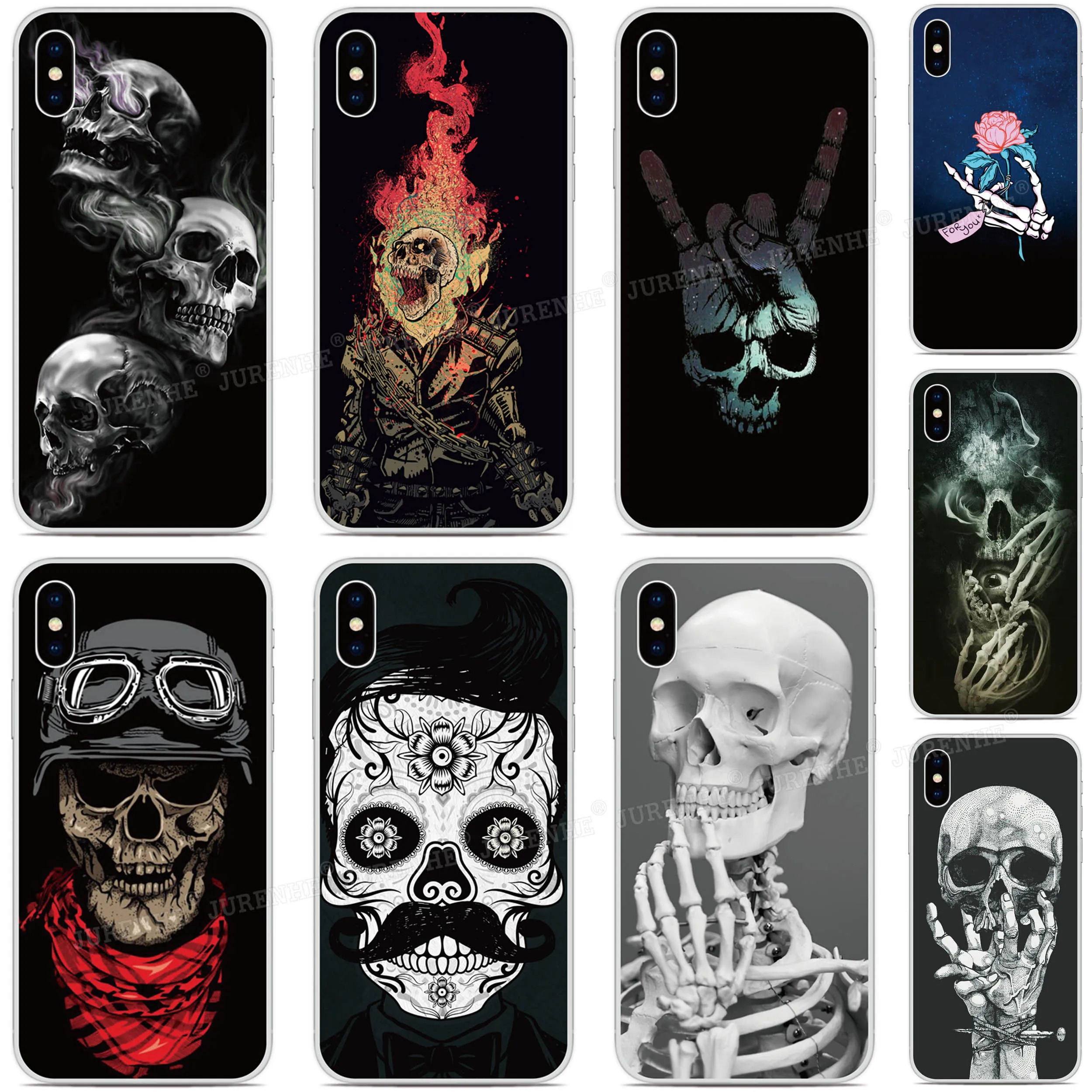 

Skeleton Skull Cover For Sony Xperia 5 1 II III 10 IV XZ5 XZ4 XZ3 XZ2 Compact XA1 Plus XA2 XA3 Ultra L4 L3 20 E5 Phone Case