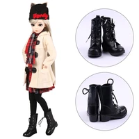 ucanaan 1 pair of bjd shoes pu leather boots for 13 bjd dolls 60cm doll accessories girls diy dress up toys accessories