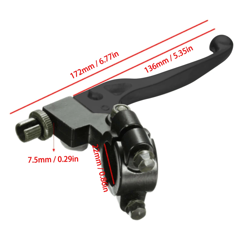 

-7/8'' Left Clutch Brake Handle Levers Perch For Dirt Bike Motorcycle ATV Spare motocross enduro sherco pocket bike Motorcycle