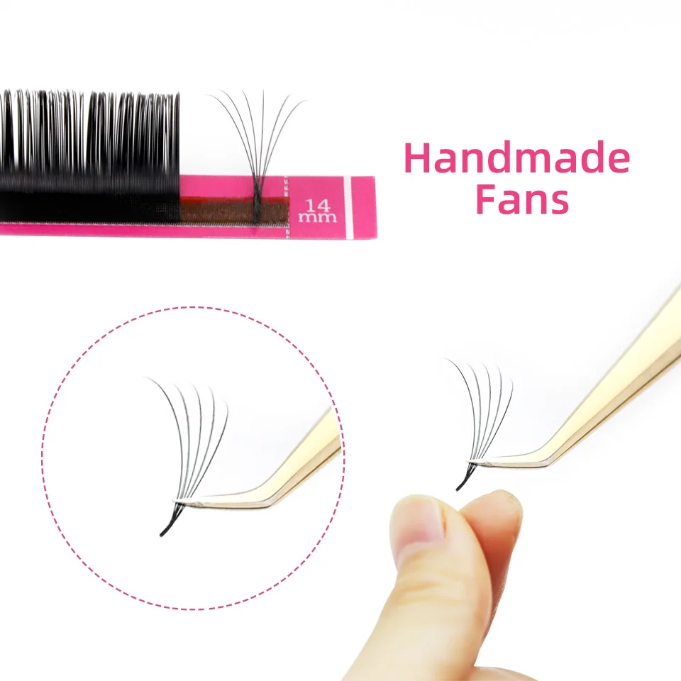 10 Trays/Lot False Mink Eyelash Extension Individual Silk Eyelash Lashes maquiagem cilios for Professionals Makeup Volume Lashes