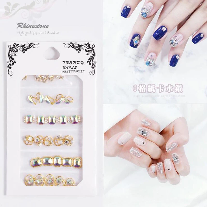 Украшения для ногтей новые украшения дизайна стразы из сплава смешанные Стразы с
