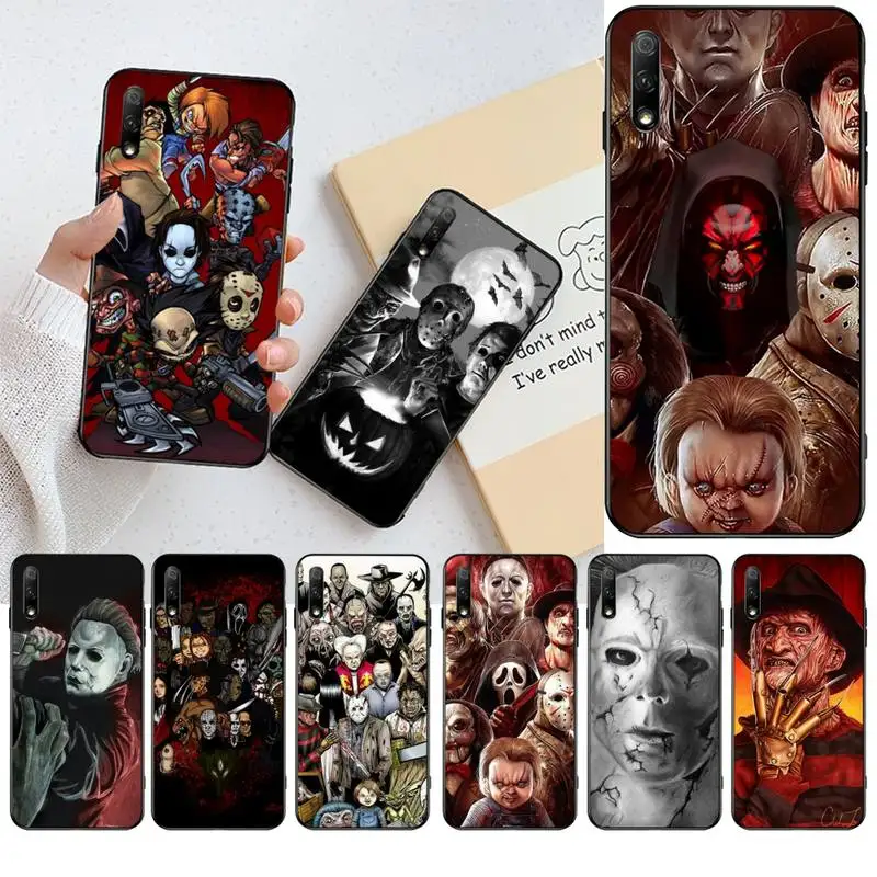 

YJZFDYRM Horror Movie DIY Painted Bling Phone Case for Huawei Honor 30 20 10 9 8 8x 8c v30 Lite view pro
