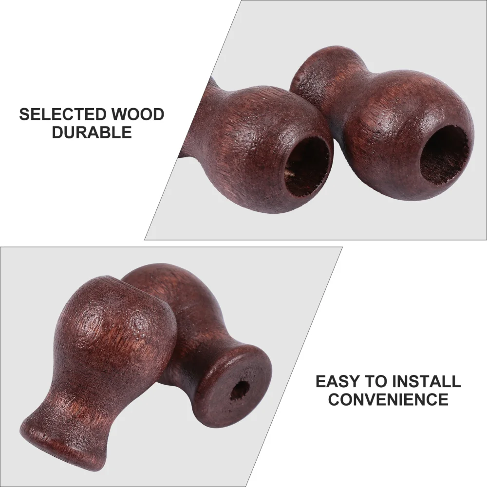 

12pcs Window Blind Wood Cord Knobs Cord Pulls Cord Drapery Ends for Blinds