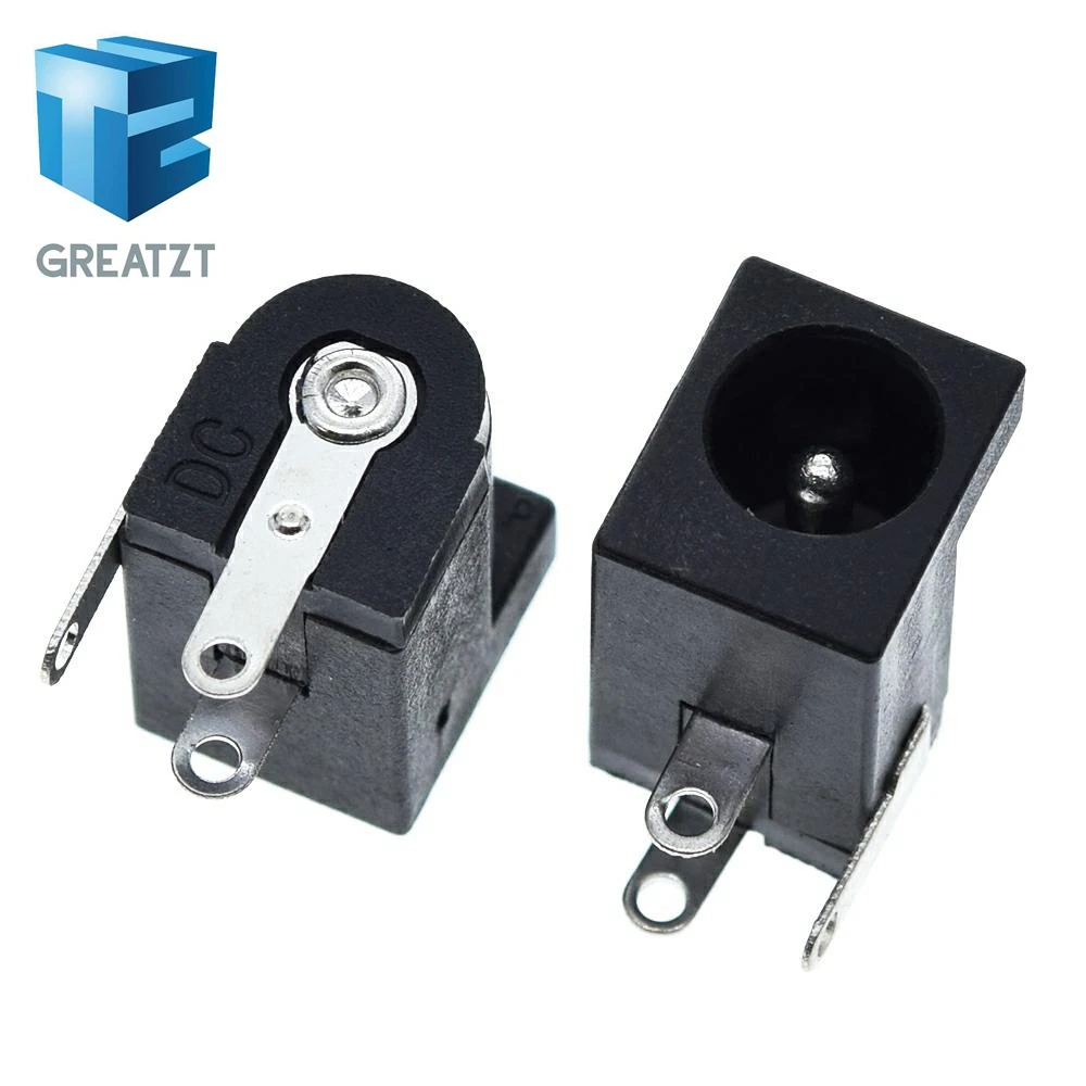 GREATZT 10 шт. DC 005 черные заглушки Мощность с разъемом типа Jack DC005 5 5*2 1 мм 2 гнездо