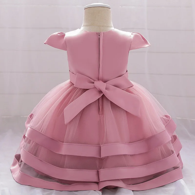 Летнее платье для новорожденных девочек принцессы на день рождения и свадьбу