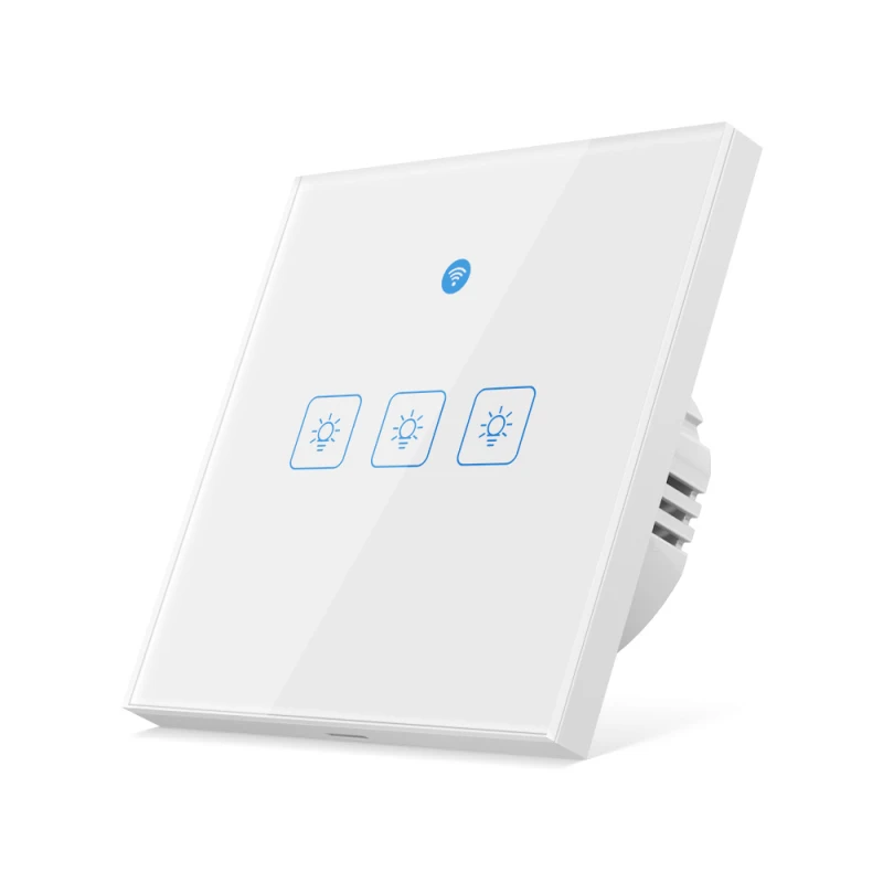 Приложение EWeLink WiFi умный светильник переключатель стеклянная панель сенсорный