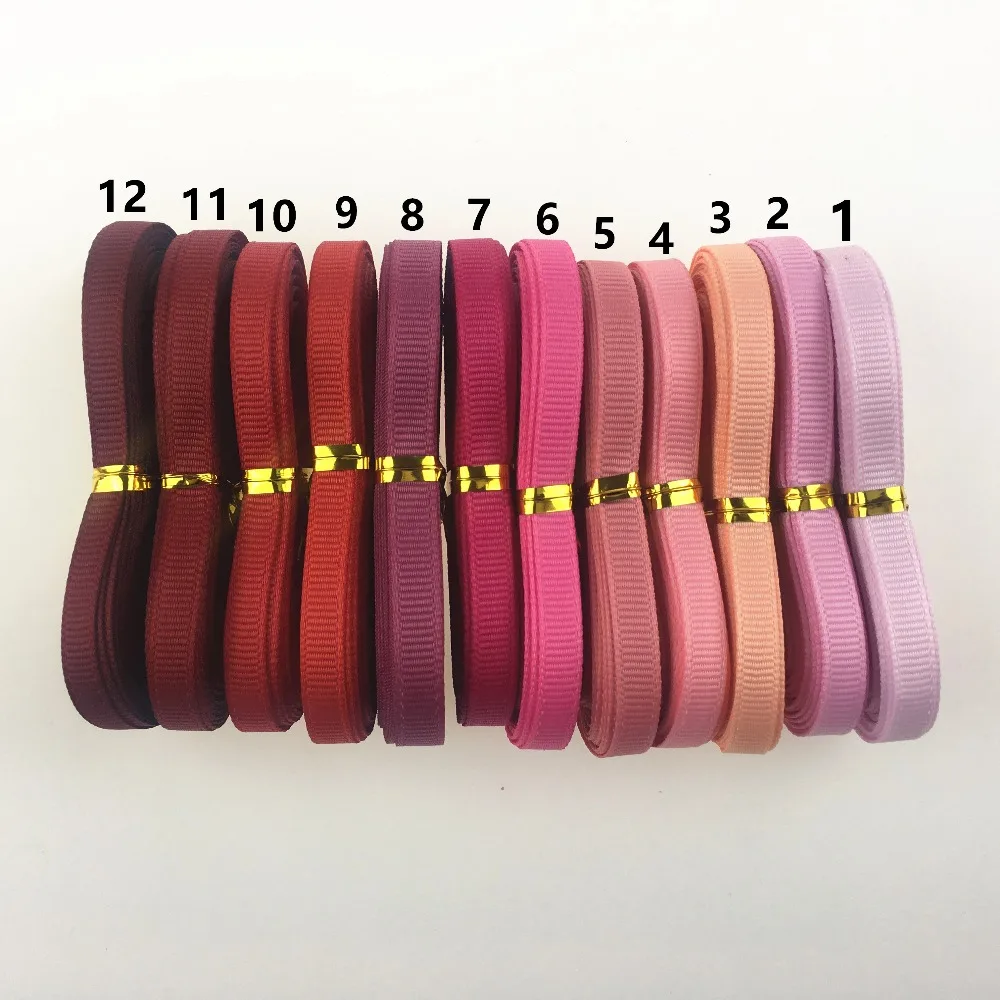 5 ярдов/lot Grosgrain ленты 6/10/15/25/40 мм собственными руками Сделай Сам головные уборы