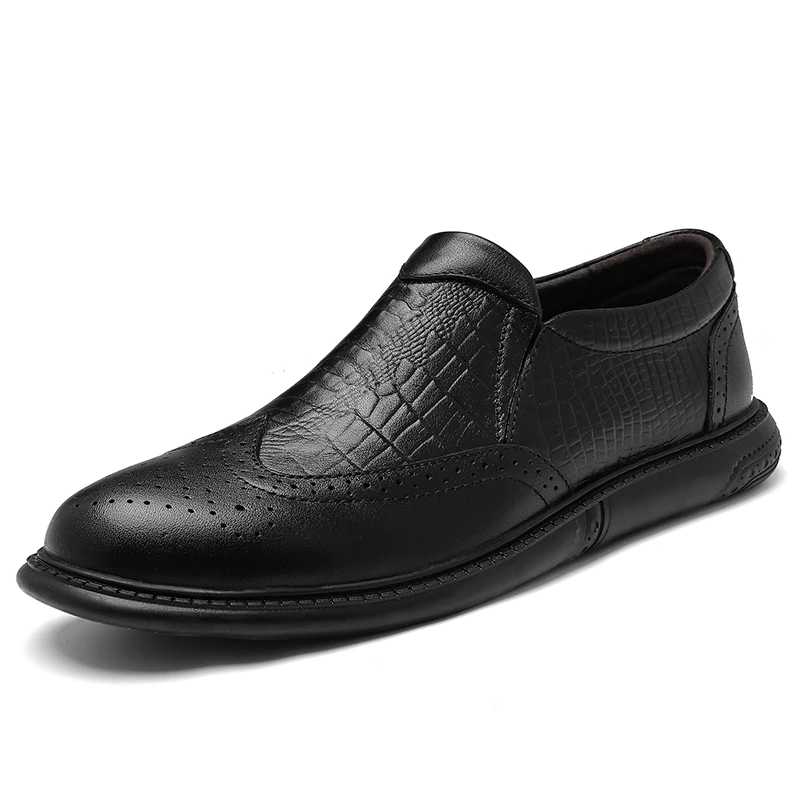 

Genuine Leather Men Peas Shoes Comfortable Men Casual Shoes Chaussures Zapatos Hombre Flats Men Slip on Lazy Shoes %
