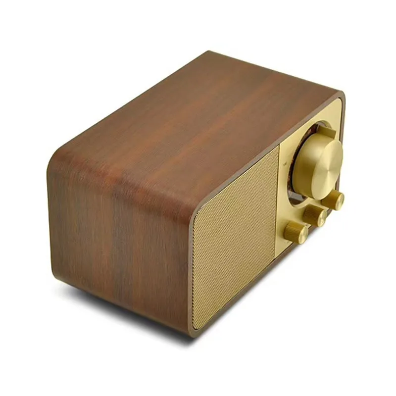 Ретро портативный Bluetooth динамик деревянный корпус разъема в карты fm-радио с антенной Беспроводной плеер аудио сабвуфер Caixa De Som F4075
