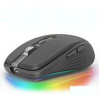 Wireless Mouse Bluetooth Rechargeable Mouse Ultra-thin Silent LED Colorful Backlit Gaming Mouse For iPad Computer Laptop