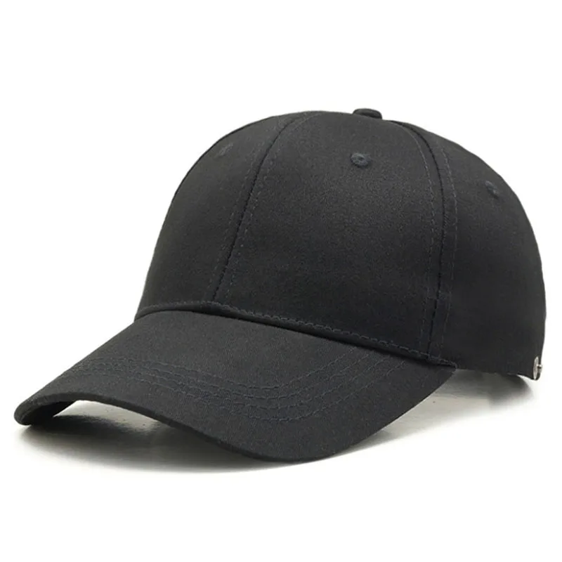 

2021 Fashion Casual Cotton Men Women Outdoor Sport Baseball Cap Pure Color Summer Adjustable Visors Black Hats czapki z daszkiem