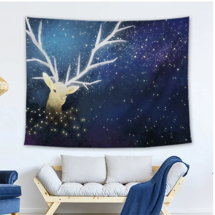 

Fantasy Elk Tapestry Creativity Tapestry home decoration Tapestry background Wall Hanging Cloth