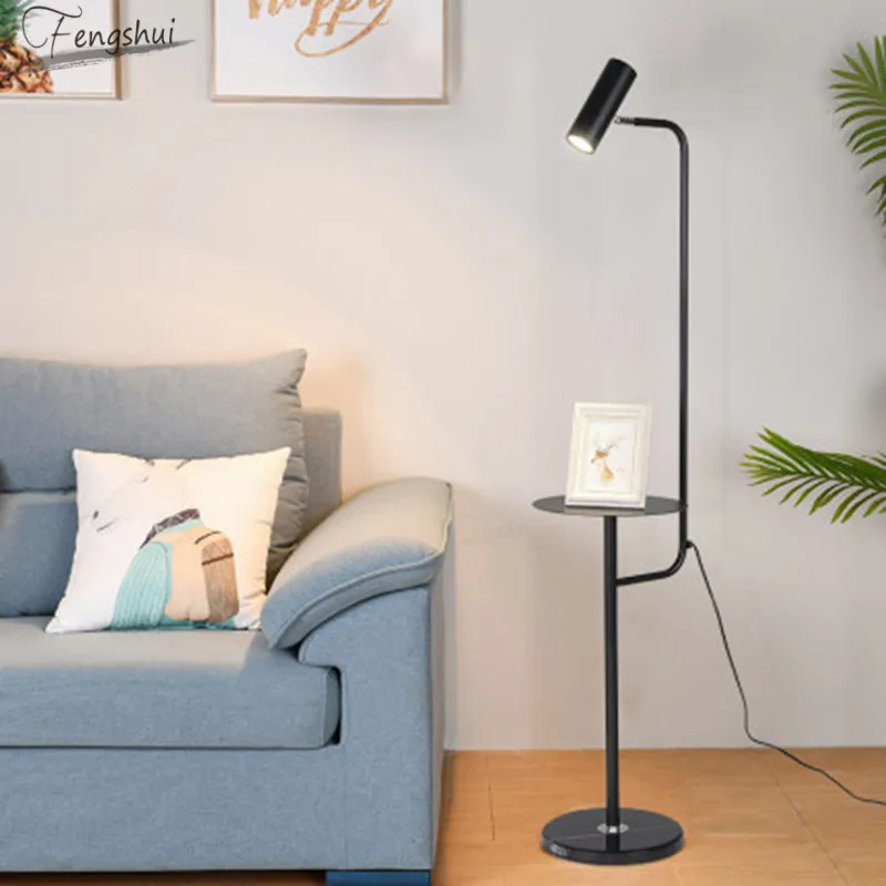 Постмодерн минималистичный мраморный светодиодный напольный светильник с