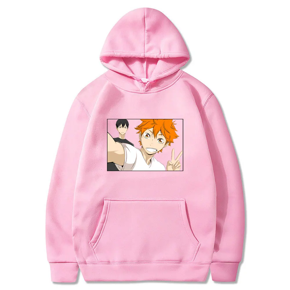 

Japan Anime Oya Oya Oya Haikyuu Hoodies Unisex Kuroo Cartoon Bokuto Manga Shoyo Volleyball Creative Male Streetwear Sweatshirt